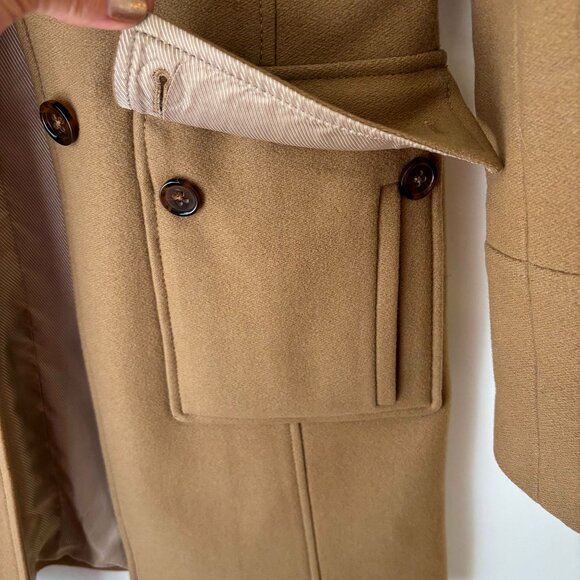 Banana Republic Military Long Camel Wool Coat - Picture 12 of 16